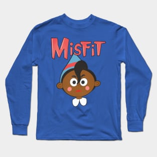 Misfit Elf 2 Blue and Red Long Sleeve T-Shirt